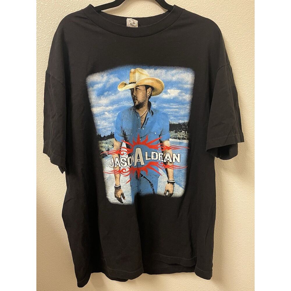 Rare! Jason Aldean 2014 Burn It Down Tour T-shirt Tee Short Sleeve Size XL